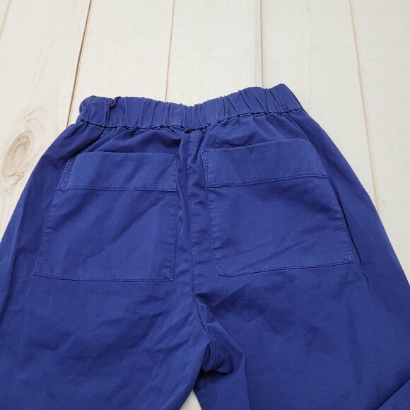 Everlane Easy pants blue elastic pull on straight leg organic cotton - Picture 9 of 9